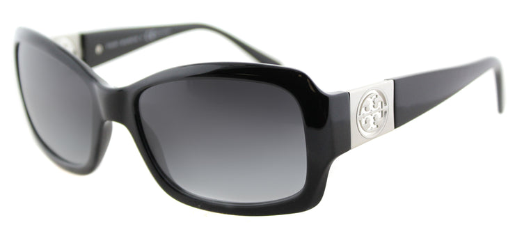 Tory Burch TY 9028 50111 Rectangle Plastic Black Sunglasses with Grey Gradient Lens