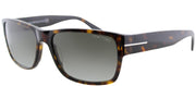 Tom Ford Mason TF 445 52B Rectangle Metal Tortoise/ Havana Sunglasses with Grey Polarized Lens