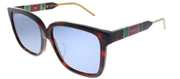 Gucci GG 0599SA 002 Square Acetate Tortoise/ Havana Sunglasses with Blue Lens