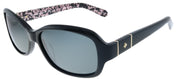 Kate Spade KS Cheyenne/P Y21 Rectangle Plastic Black Sunglasses with Grey Polarized Lens