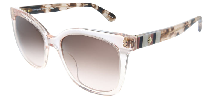 Kate Spade KS Kiya 733 Cat-Eye Plastic Pink Sunglasses with Brown Gradient Lens