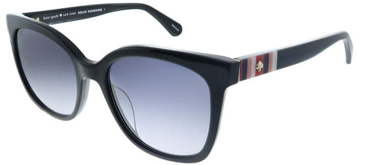 Kate Spade KS Kiya 807 Cat-Eye Plastic Black Sunglasses with Grey Gradient Lens
