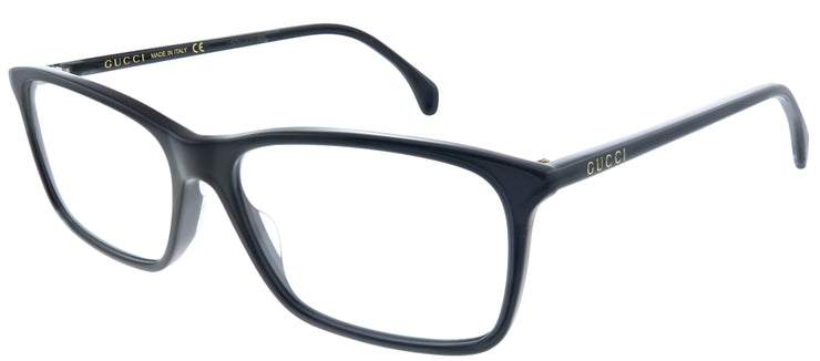 Gucci GG 0553O 005 Rectangle Acetate Black Eyeglasses with Demo Lens