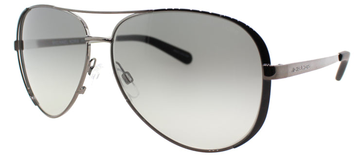 Michael Kors Chelsea MK 5004 101311 Aviator Metal Ruthenium/ Gunmetal Sunglasses with Grey Gradient Lens