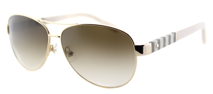 Kate Spade KS Dalia W89 Aviator Metal Gold Sunglasses with Brown Gradient Lens