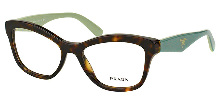 Prada PR 29RV 2AU1O1 Cat-Eye Plastic Tortoise/ Havana Eyeglasses with Demo Lens