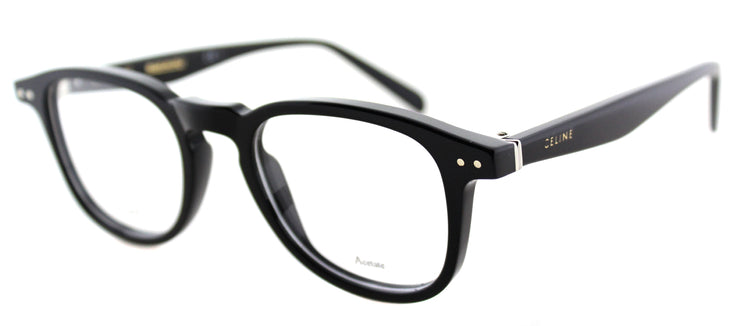 Celine Thin Charlie CL 41404 807 Square Plastic Black Eyeglasses with Demo Lens