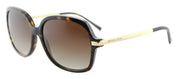 Michael Kors MK 2024 310613 Square Plastic Tortoise/ Havana Sunglasses with Brown Gradient Lens