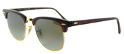 Ray-Ban Clubmaster RB 3016 990/9J Clubmaster Plastic Tortoise/ Havana Sunglasses with Green Flash Gradient Lens