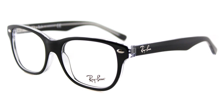 Ray-Ban Junior RY 1555 3529 Rectangle Plastic Black Eyeglasses with Demo Lens