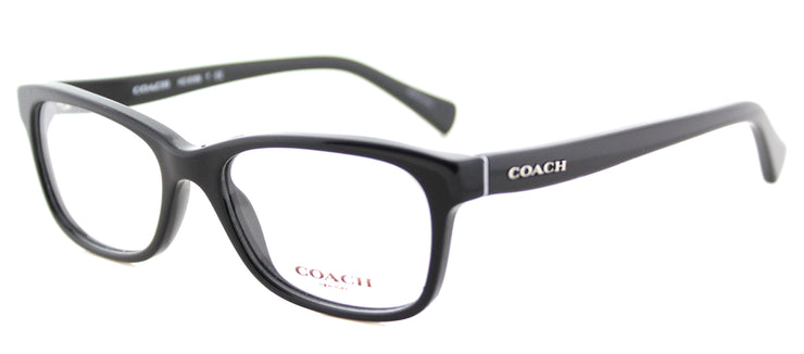 Coach HC 6089 5002 Rectangle Plastic Black Eyeglasses with Demo Lens