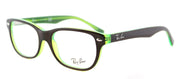 Ray-Ban Junior RY 1555 3665 Rectangle Plastic Brown Eyeglasses with Demo Lens