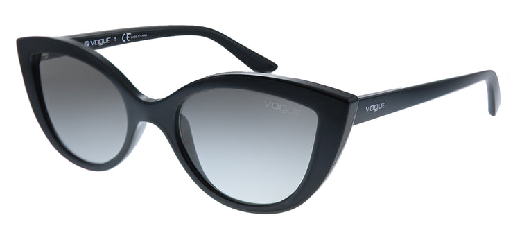 Vogue Eyewear Junior VJ 2003 W44/11 Cat-Eye Plastic Black Sunglasses with Grey Gradient Lens