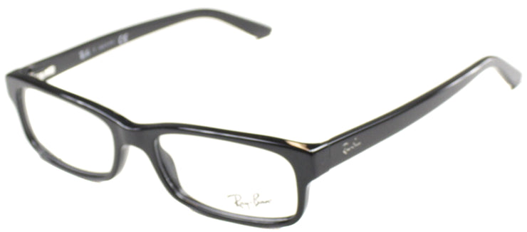 Ray-Ban RX 5187 2000 Rectangle Plastic Black Eyeglasses with Demo Lens