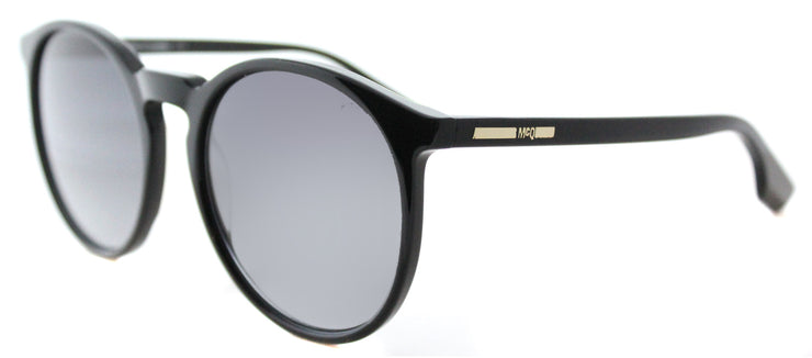 McQ MQ 0038S 003 Round Plastic Black Sunglasses with Grey Gradient Lens