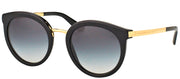 Dolce & Gabbana DG 4268 501/8G Round Plastic Black Sunglasses with Grey Gradient Lens
