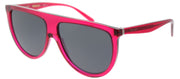 Celine Thin Shadow CL 41435 QJK Round Plastic Pink Sunglasses with Blue Lens