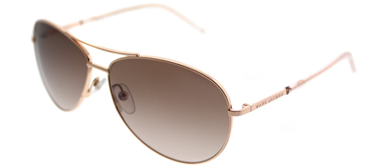 Marc By Marc Jacobs Gold Metal Frame Sunglasses with Brown Lenses Marc Jacobs MARC 496/S RHL VP Sunglasses Gold Black - eye-oo.com main image 4