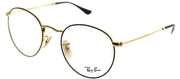 Ray-Ban RX 3447V 2991 Round Metal Gold Eyeglasses with Demo Lens