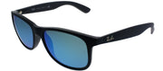Ray-Ban RB 4202 615355 Wayfarer Plastic Blue Sunglasses with Blue Mirror Lens