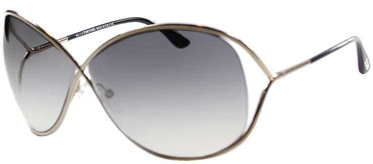 Tom Ford Miranda TF 130 28B Fashion Metal Gold Sunglasses with Grey Mirror  Lens