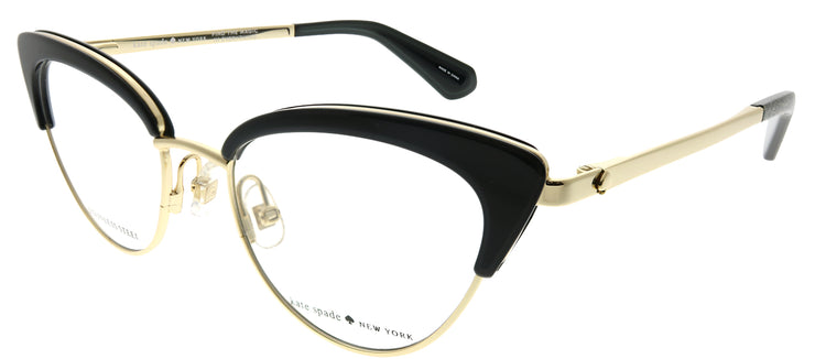 Kate Spade KS Jailyn 807 Cat-Eye Plastic Black Eyeglasses with Demo Lens