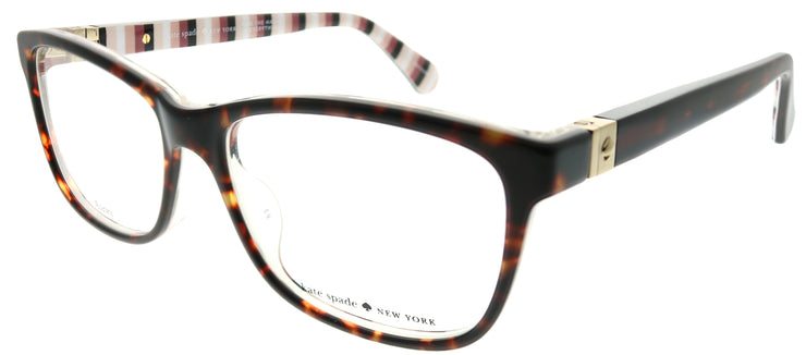 Kate Spade KS Calley 086 Rectangle Plastic Tortoise/ Havana Eyeglasses with Demo Lens