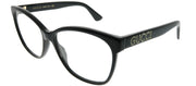 Gucci GG 0421O 001 Square Acetate Black Eyeglasses with Demo Lens