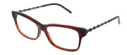 Gucci GG 0657O 002 Rectangle Acetate Havana Eyeglasses with Demo Lens