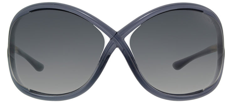 Tom Ford Whitney TF 9 B5 Fashion Plastic Grey Sunglasses with Dark Grey Lens