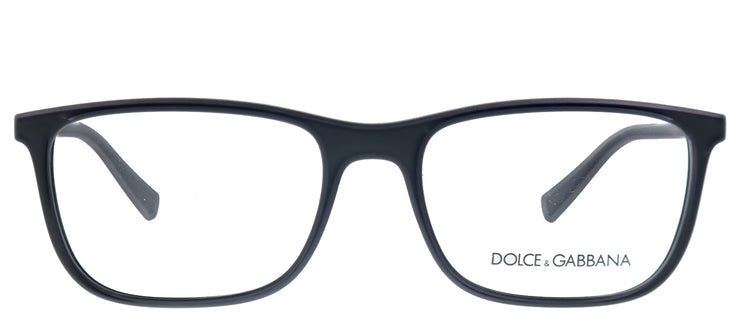 Dolce & Gabbana DG 5027 2525 Rectangle Plastic Black Eyeglasses with Demo Lens