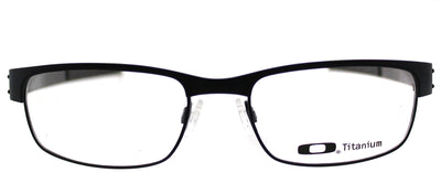 Oakley Metal Plate OX 5038 22-198 Rectangle Metal Black Eyeglasses with Demo Lens