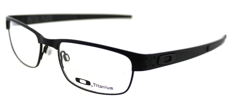 Oakley Metal Plate OX 5038 22-198 Rectangle Metal Black Eyeglasses with Demo Lens