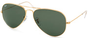 Ray-Ban Aviator Classic RB 3025 L0205 Aviator Metal Gold Sunglasses with Crystal Green Lens