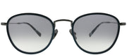 John Varvatos Troubadour JV V531 NGU Round Plastic Blue Sunglasses with Grey Gradient Lens