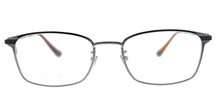 Gucci GG 0579OK 003 Rectangle Metal Silver Eyeglasses with Demo Lens