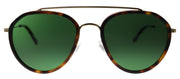 Original Penguin PE Shady TO Aviator Plastic Tortoise/ Havana Sunglasses with Green Polarized Lens