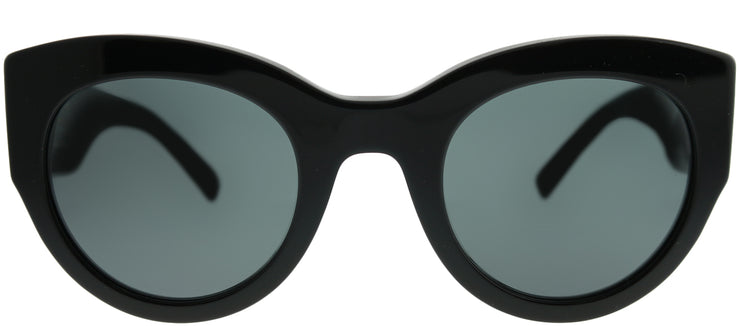 Versace VE 4353 GB1/87 Cat-Eye Plastic Black Sunglasses with Grey Lens