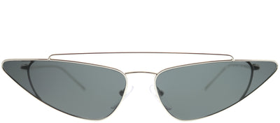 Prada PR 63US 1BC5S0 Cat-Eye Metal Silver Sunglasses with Grey Lens