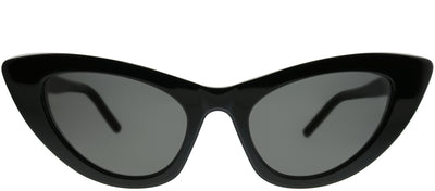 Saint Laurent Lily SL 213 001 Cat-Eye Acetate Black Sunglasses with Grey Lens