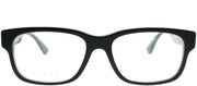 Gucci GG 0343O 007 Rectangle Acetate Black Eyeglasses with Demo Lens