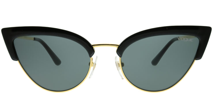 Vogue Eyewear VO 5212S W44/87 Cat-Eye Plastic Black Sunglasses with Grey Lens