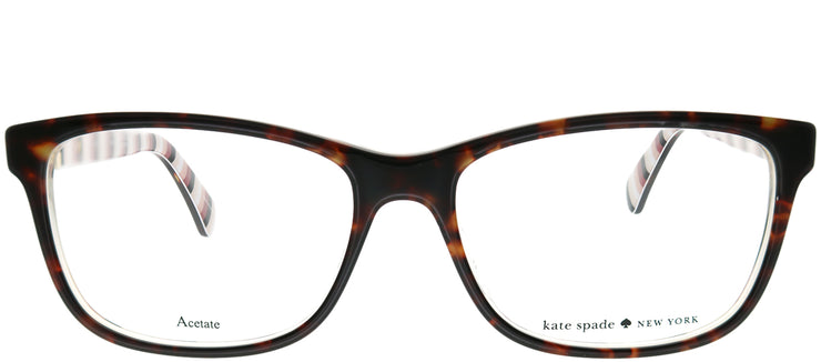 Kate Spade KS Calley 086 Rectangle Plastic Tortoise/ Havana Eyeglasses with Demo Lens