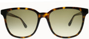 Gucci GG 0376S 002 Square Acetate Tortoise/ Havana Sunglasses with Brown Gradient Lens
