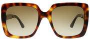 Gucci GG 0418S 003 Square Acetate Tortoise/ Havana Sunglasses with Brown Gradient Lens