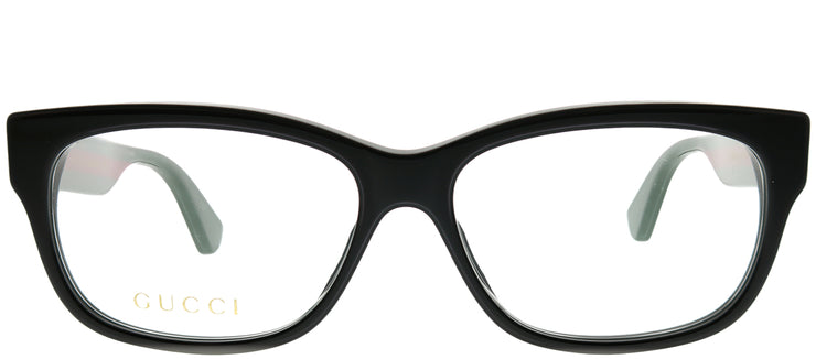 Gucci GG 0278O 011 Rectangle Acetate Black Eyeglasses with Demo Lens