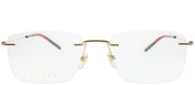 Gucci GG 0399O 002 Rimless Metal Gold Eyeglasses with Demo Lens