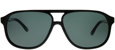 Chesterfield CH 04S 0807 Aviator Plastic Black Sunglasses with Grey Polarized Lens