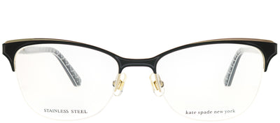 Kate Spade KS Brieana 807 Semi-Rimless Metal Black Eyeglasses with Demo Lens