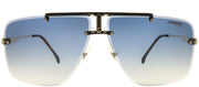Carrera Navigator CA Carrera1016 001 08 Aviator Plastic Gold Sunglasses with Blue Gradient Lens